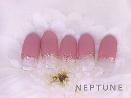 中間ラメ散らしネイル★5500円★