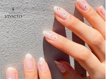 ワールド ビューティ ヴィヴァルト 宝塚店(WORLD BEAUTY VIVALTO)/シンプル/パール/クリアネイル