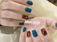 モアグラム 池袋東口店(More Glam)/べっ甲ネイル　ブラウン