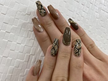 ディーネイル 天王寺(D-nail)/【田坂】パイソンnail