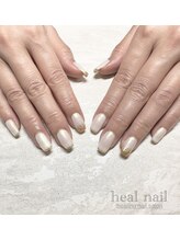 ヒールネイル(heal nail)/whiteミラーnail.