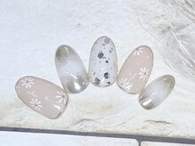 アルセア 上野御徒町店(Alcea)/フラワー　春　ミラー　花ネイル