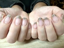 アミュリー ネイル アトリエ(Amury nail atelier)/ガラスフレンチ ブライダル 大人