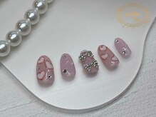 ラスターネイル(Luster nail)/パーツりぼんとハートネイル◎