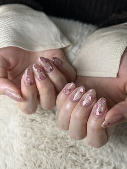 ハチニーキューネイルアトリエ(829 Nail Atelier)/バレンタインネイル
