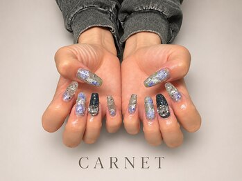 カルネ(CARNET)/ゴージャスネイル 紫陽花ネイル