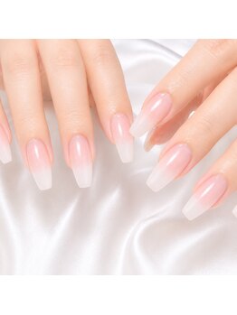 ホワイトネイル 難波店(WHITE NAIL)の写真/【難波】圧倒的な“透け感”にこだわったネイルサロン♪ニュアンスカラーも豊富にご用意◎