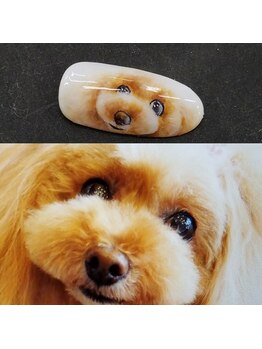 ネイルサロンシャネイル/プードル模写アート