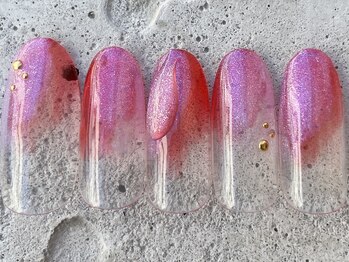 フリークネイル(FREAK Nail)/ぷっくりシロップラメ ¥6500