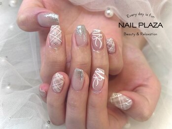 ネイルプラザ 河原町OPA店(NAIL PLAZA)/チェックネイル