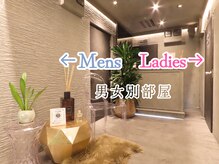 ロン(RON)の雰囲気（左がメンズルーム、右がレディースルームと男女別部屋！）