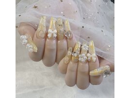 ゴテゴテリボンネイル