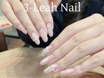 3-Leah Nail 心斎橋 の写真/心斎橋駅徒歩2分!人気のガラスフレンチあり!デートやイベントに合わせて指先から『可愛さ』を彩ります♪