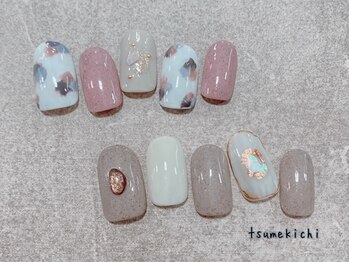 ネイルサロン 爪吉/大人華やかデザイン☆