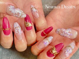 花柄ネイル