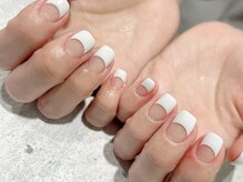 ネイルアンドアイラッシュサロン マーブル(marble)/フレンチネイル　¥7500