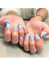 蝶々ネイル/春デザインネイル