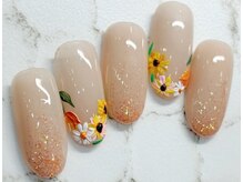 チェリーズネイル(Cherrys Nail)/ひまわり ネイル