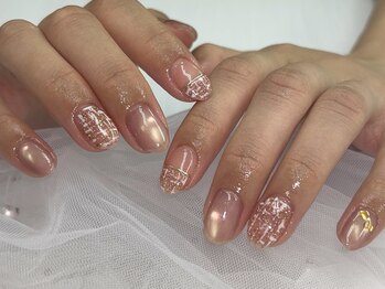 定額ツイードネイル