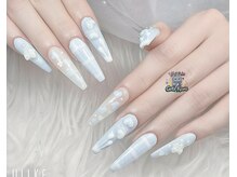 ゴテかわ(GOTE KAWA)/チェックネイル、ハートネイル