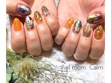 ネイルルーム カーム(nail room Calm)/ステンドグラス風ネイル