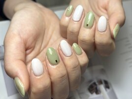 グリーン×ホワイト