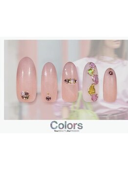 カラーズ荻窪 ネイルラウンジ(Colors Ogikubo Nail Lounge)/桜ニュアンス×シェル&ストーン