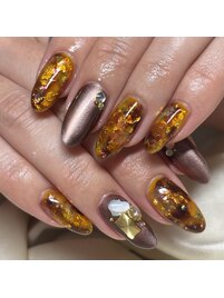 べっこうネイル♪