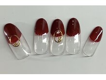 パナネイル(pana nail)/丸フレンチand楕円パーツ