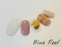 ネイルアンドまつげエクステ ブルーリーフ 四谷三丁目店(Blue Reef)/なみなみぷっくりネイル