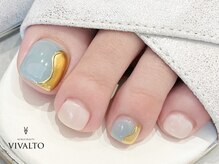 ワールド ビューティ ヴィヴァルト 宝塚店(WORLD BEAUTY VIVALTO)/フットネイル/ミラーネイル