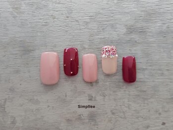 シンプリー ネイルアンドアイラッシュ 祖師谷大蔵店(Simpliee Nail&Eyelash)/【ハンド】ツイードネイル
