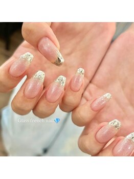 アイシャル(AISHARE)/Glass French Nail