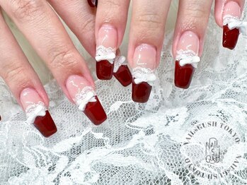 ガーリーネイル/リボン