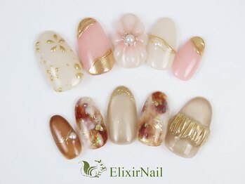 エリクサーネイル 池袋(Elixir Nail)の写真/【オフ無料☆おすすめ10種¥6980】お好きなサンプルから選択◎あなただけのMIXカラーでモテ可愛を演出♪