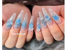 #ブルーネイル#夏ネイル