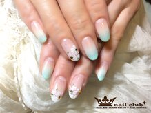 ネイルクラブ(nail club)/大人カラフル♪フラワーネイル