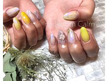 ネイルルーム カーム(nail room Calm)/今季人気のイエローネイル