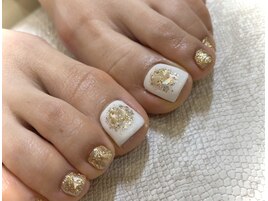 フット1本アート♪