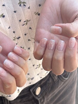 淡チークネイル