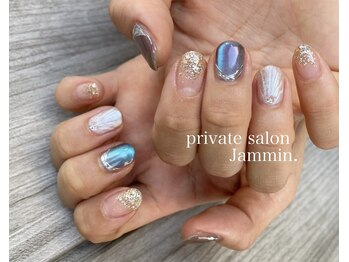 ジャミン(Jammin)/マーメイドネイル×ブルー