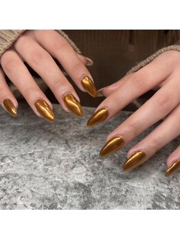 エーナイン イオンモール三川店/ブロンズミラーネイル^^