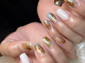 秋ニュアンスnail