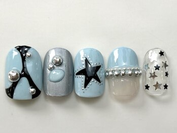 ブルー個性派y2k¥8000