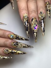 クロスネイル(CROSS nail)/ヒョウ柄ネイル