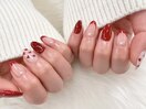 バレンタインネイル