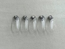 ネイルサロン ブランロール 三軒茶屋店(Blanl'or)/シェル×フラッシュ/三軒茶屋