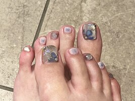 紫陽花フットネイル　【岡山】