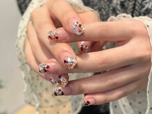 ファンクションネイルズ 表参道 原宿(FUNCTION NAILS)/ハートホロ　ラメグラデーション