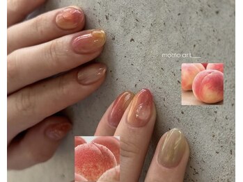 コンク 西荻窪(conq)/桃ネイル　ぷっくり/ニュアンス